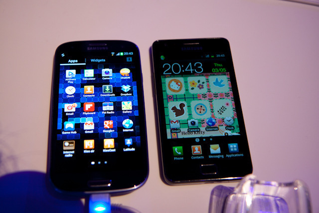 Narrow bezels have allowed Samsung to keep the footprint of the Galaxy S III only marginally larger than the Galaxy S II. It's big, but not beyond the limits of comfort.