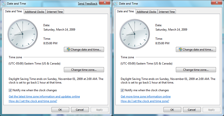 Side by side: UI changes from Windows 7 beta to Windows 7 RC - Ars Technica