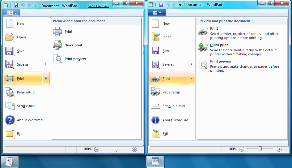 Side by side: UI changes from Windows 7 beta to Windows 7 RC - Ars Technica