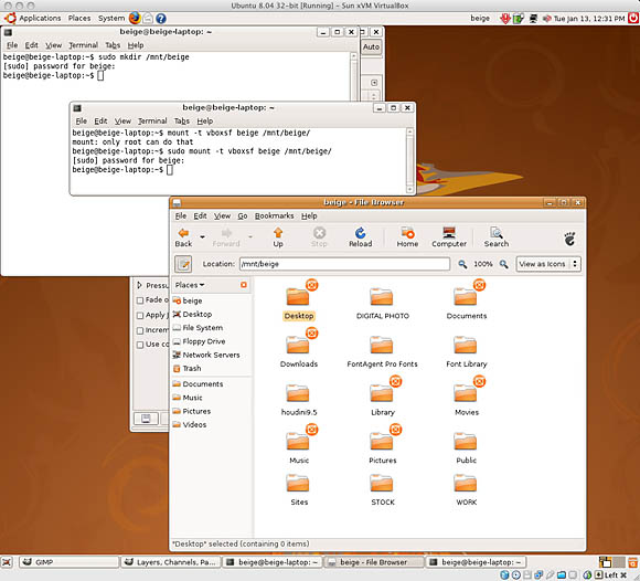 virtualbox shared folder permissions linux guest