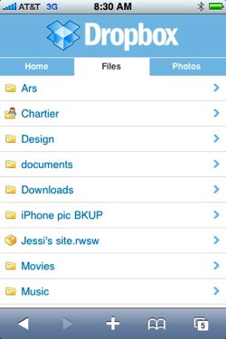 how to use dropbox on iphone