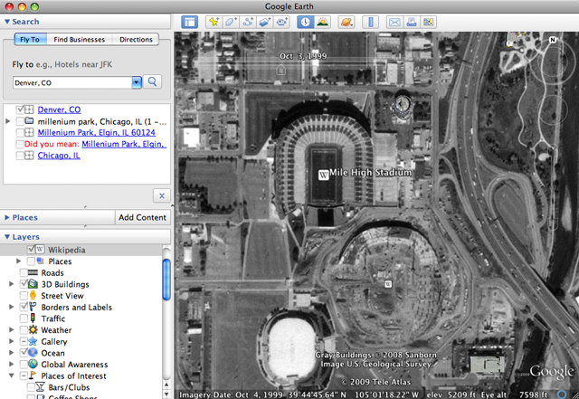 go back in time google earth