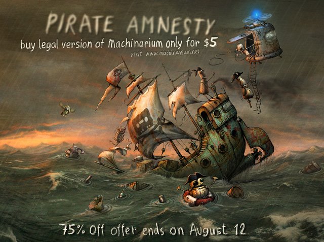 Machinarium suffers 90% piracy rate, offers $5 amnesty sale | Ars