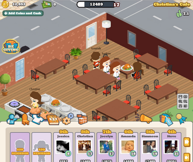 cafe world game zynga