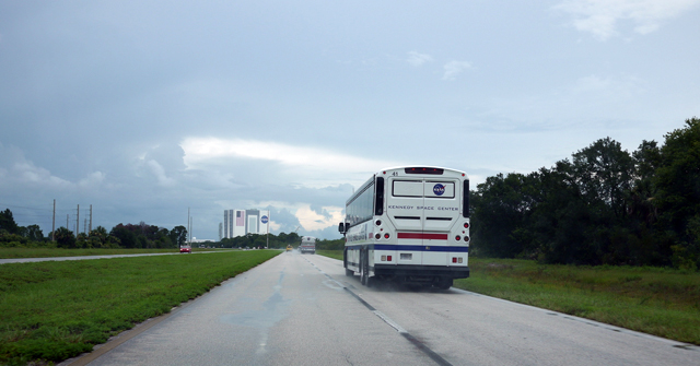 space shuttle launch bus tours