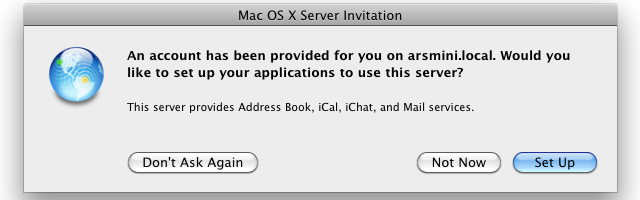 mac mini server ical