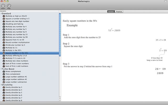 <em>Mathemagics</em> on Mac OS X looks quite different, with a UI more suited to desktop use.