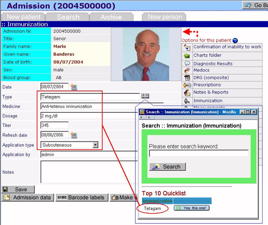 electronic health records example