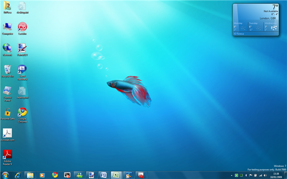 Windows Entertainment Player Dock Panel Windows 7