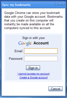 bookmark google sign in