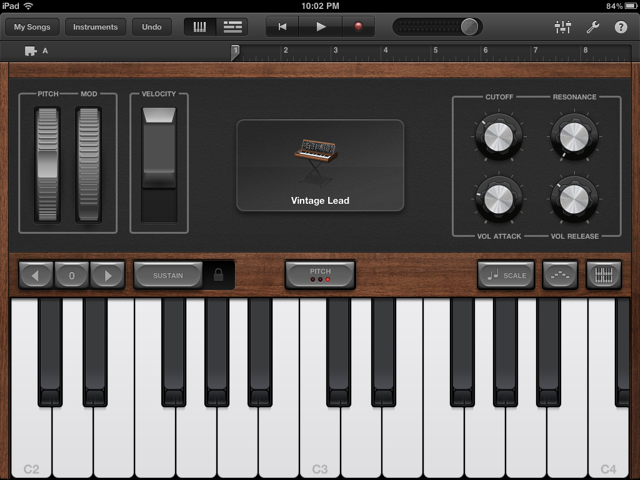 virtual piano garageband