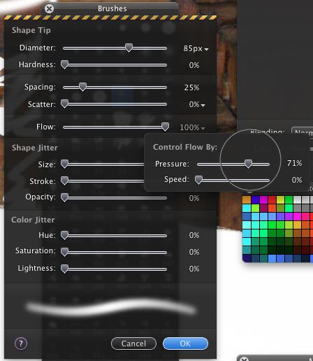 pixelmator pro brush size keyboard