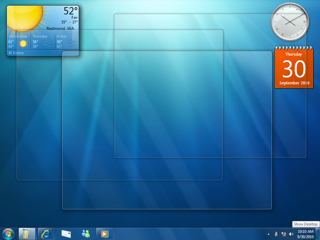 Windows 7 Screenshots