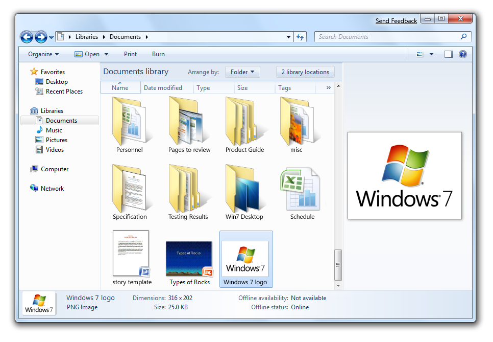 Windows 7 Screenshots