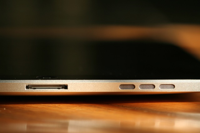 The original iPad's speaker and 30-pin connector were on the bottom	