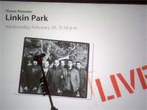 Linkin Park at Apple Store Soho. Image by CB (via Daily Storm)