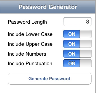 ios password generator