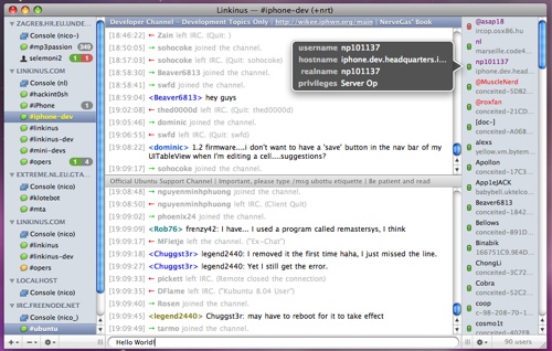 net irc for mac os x