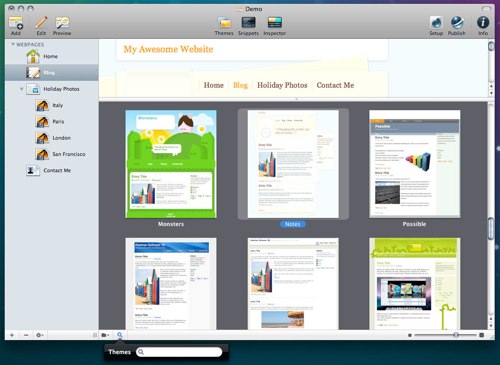 rapidweaver 4 themes