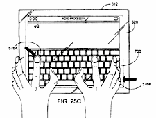 Onscreen, multi-touch keyboard.