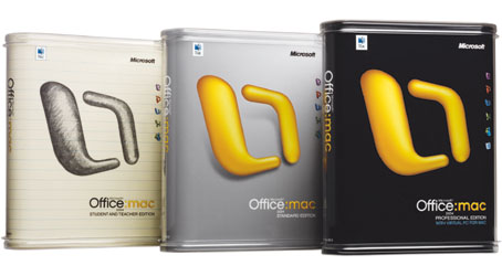 microsoft office 2004 for macs