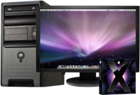Psystar's latest Open computer running Mac OS X.