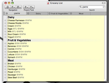 taskpaper organize by date