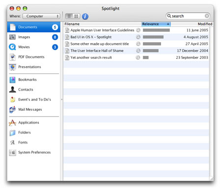 Mac user redesigns the spotlight UI | Ars Technica