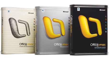 microsoft office 2004 pour mac
