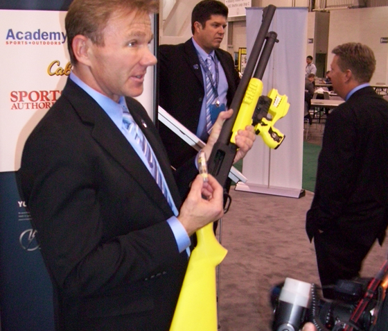 Taser Shows Off Shotgun Non Lethal Combination Daddy Like Ars Technica