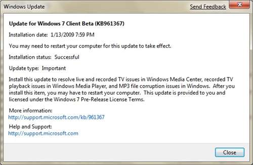 Eigenaardig zakdoek Graveren Windows 7 MP3 corruption fix arrives via Automatic Updates | Ars Technica