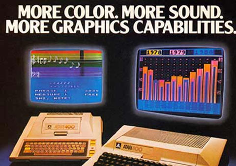 An early ad for the Atari 400/800. Note the years!