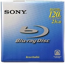 Sony Blu-ray recordable media.  Source: Sony.com
