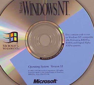 Windows NT 3.1 install CD.