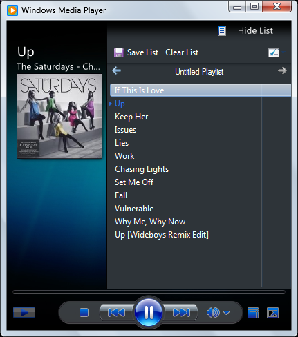 windows media player dark theme