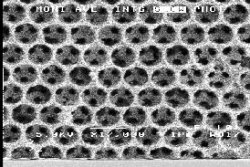 Photonic crystal from colloidal crystal, image credit U.S. Department of Energy, Basic Energy Sciences