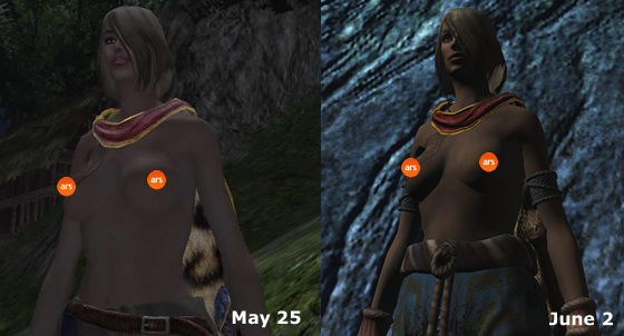 Age of Conan players complain of shrunken breasts (slightly NSFW