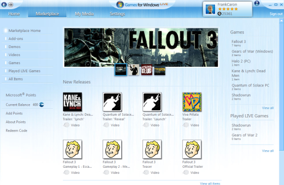 Games for windows live. Games for Windows Life. Достижения в играх. Программы GFWL. Что если не запускается Fallout 3.