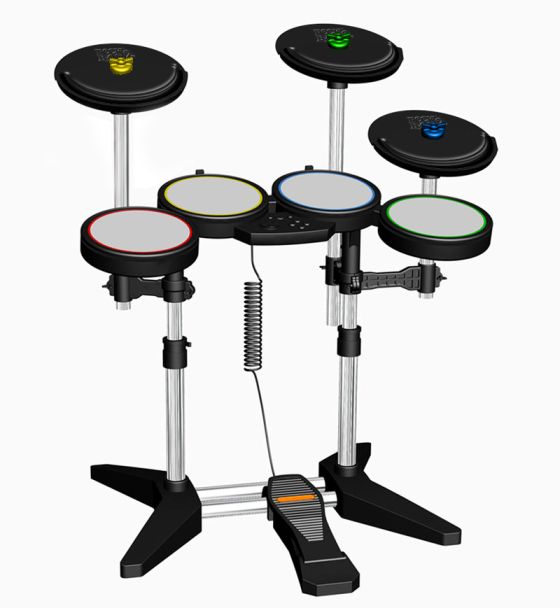 Rocking Rock Band Drum Set with Cymbals  Set of 4 Coasters 