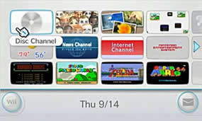 list of all nintendo wii channels