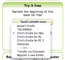 register kindle on mac