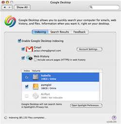 index your web site for google on mac