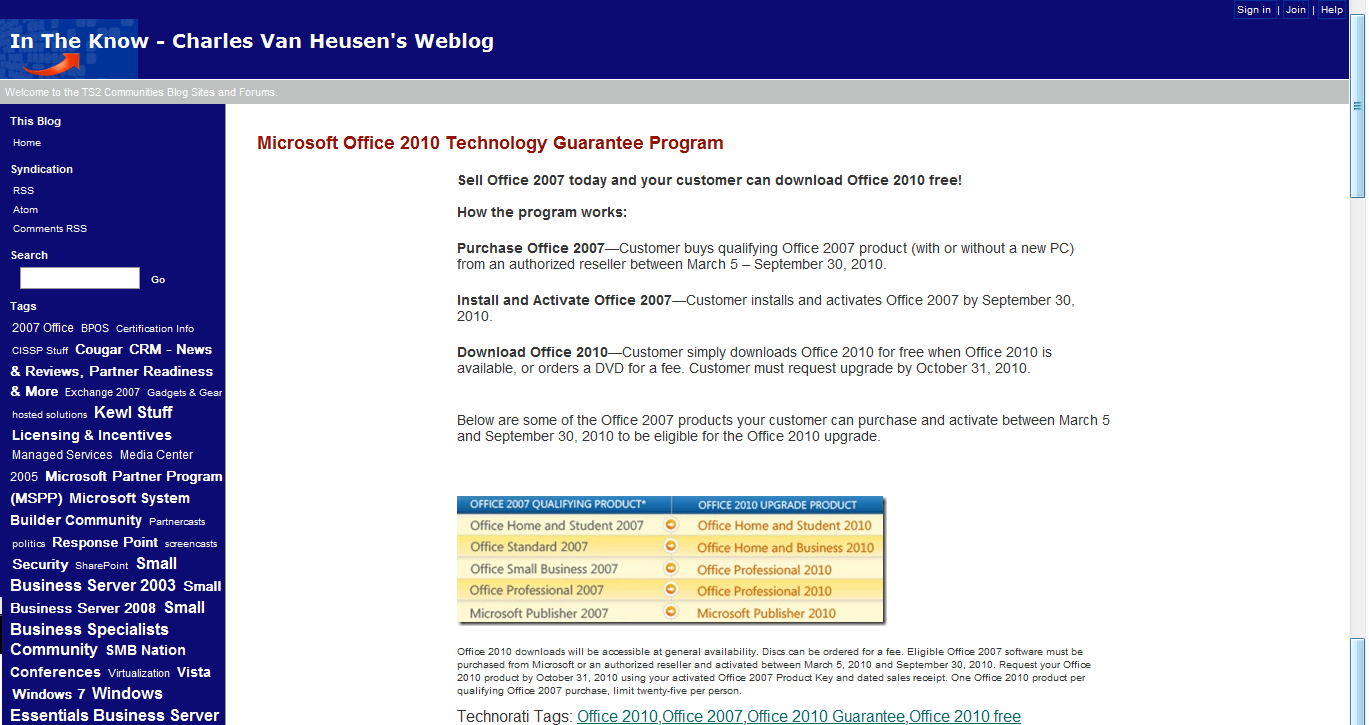 Buy Office 2007, get 2010 free? Microsoft posts, pulls deal | Ars Technica