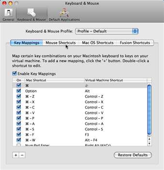VMware's expanded controls for Mac OS key mappings and shortcuts