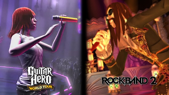 Do the Guitar Hero World Tour instruments work with Rock Band 2, and vice  versa?