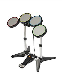 Xbox 360 Rock Band 2 Wireless Guitar, Pedal, and Drumset hot