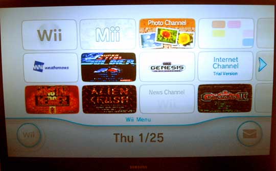 all wii channels
