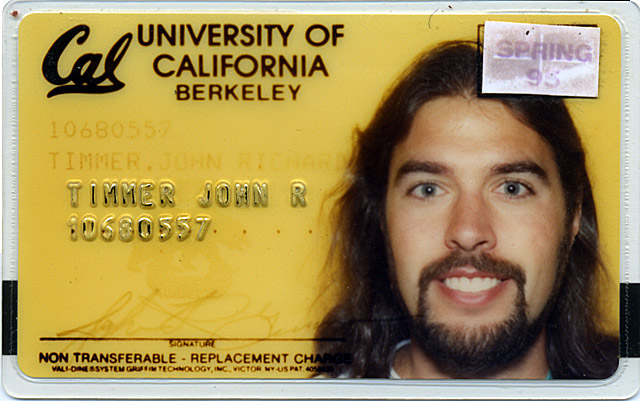 The author as a grad student at Cal.