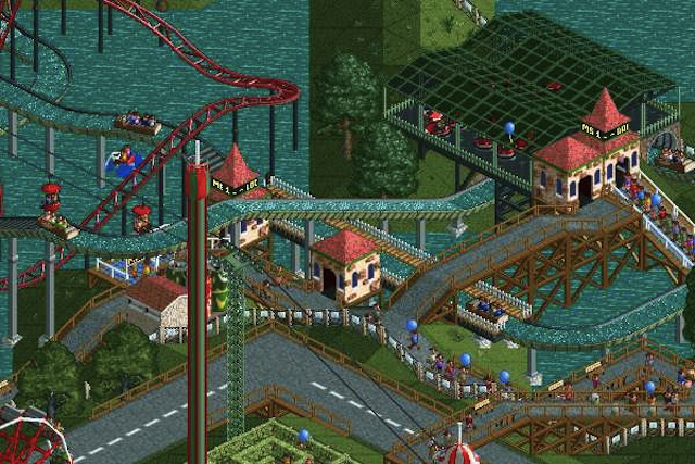 roller coaster theme park video game