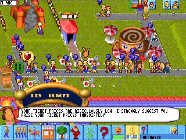 amusement park tycoon hacked